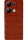 Newface Xiaomi Redmi Note 13 Pro 4G Kılıf Bibercas Silikon Kapak - Kırmızı