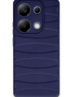 Newface Xiaomi Redmi Note 13 Pro 4G Kılıf Bibercas Silikon Kapak - Lacivert