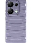 Newface Xiaomi Redmi Note 13 Pro 4G Kılıf Bibercas Silikon Kapak - Lila