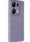 Newface Xiaomi Redmi Note 13 Pro 4G Kılıf Bibercas Silikon Kapak - Lila