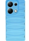 Newface Xiaomi Redmi Note 13 Pro 4G Kılıf Bibercas Silikon Kapak - Mavi