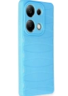 Newface Xiaomi Redmi Note 13 Pro 4G Kılıf Bibercas Silikon Kapak - Mavi