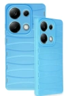 Newface Xiaomi Redmi Note 13 Pro 4G Kılıf Bibercas Silikon Kapak - Mavi