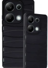 Newface Xiaomi Redmi Note 13 Pro 4G Kılıf Bibercas Silikon Kapak - Siyah