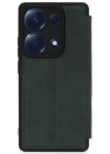 Newface Xiaomi Redmi Note 13 Pro 4G Kılıf Flip Cover - Koyu Yeşil