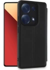 Newface Xiaomi Redmi Note 13 Pro 4G Kılıf Flip Cover - Siyah