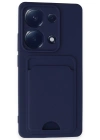 Newface Xiaomi Redmi Note 13 Pro 4G Kılıf Kelvin Kartvizitli Silikon - Lacivert
