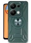 Newface Xiaomi Redmi Note 13 Pro 4G Kılıf Lincoln Silikon - Koyu Yeşil