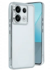 Newface Xiaomi Redmi Note 13 Pro 4G Kılıf Razer Lensli Silikon - Gümüş