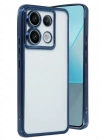 Newface Xiaomi Redmi Note 13 Pro 4G Kılıf Razer Lensli Silikon - Lacivert