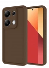 Newface Xiaomi Redmi Note 13 Pro 4G Kılıf Viera Silikon - Kahverengi
