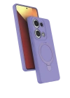 Newface Xiaomi Redmi Note 13 Pro 4G Regal Magsafe Standlı Kapak - Lila