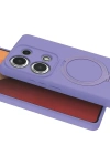 Newface Xiaomi Redmi Note 13 Pro 4G Regal Magsafe Standlı Kapak - Lila