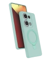 Newface Xiaomi Redmi Note 13 Pro 4G Regal Magsafe Standlı Kapak - Su Yeşili