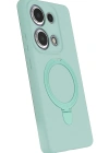 Newface Xiaomi Redmi Note 13 Pro 4G Regal Magsafe Standlı Kapak - Su Yeşili