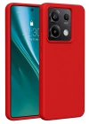 Newface Xiaomi Redmi Note 13 Pro 5G Kılıf First Silikon - Kırmızı