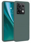Newface Xiaomi Redmi Note 13 Pro 5G Kılıf First Silikon - Koyu Yeşil