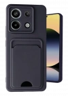 Newface Xiaomi Redmi Note 13 Pro 5G Kılıf Kelvin Kartvizitli Silikon - Siyah