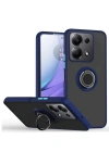 Newface Xiaomi Redmi Note 13 Pro 5G Kılıf Montreal Yüzüklü Silikon Kapak - Lacivert