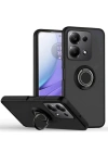 Newface Xiaomi Redmi Note 13 Pro 5G Kılıf Montreal Yüzüklü Silikon Kapak - Siyah