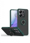 Newface Xiaomi Redmi Note 13 Pro 5G Kılıf Montreal Yüzüklü Silikon Kapak - Yeşil