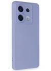 Newface Xiaomi Redmi Note 13 Pro 5G Kılıf Nano içi Kadife Silikon - Lila
