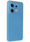 Newface Xiaomi Redmi Note 13 Pro 5G Kılıf Nano içi Kadife Silikon - Mavi