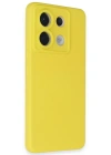 Newface Xiaomi Redmi Note 13 Pro 5G Kılıf Nano içi Kadife Silikon - Sarı