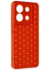 Newface Xiaomi Redmi Note 13 Pro 5G Kılıf Petek Silikon Kapak - Kırmızı