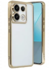 Newface Xiaomi Redmi Note 13 Pro 5G Kılıf Razer Lensli Silikon - Gold