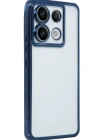 Newface Xiaomi Redmi Note 13 Pro 5G Kılıf Razer Lensli Silikon - Sierra Blue