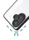 Newface Xiaomi Redmi Note 13 Pro Plus Kılıf Montreal Silikon Kapak - Siyah