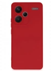 Newface Xiaomi Redmi Note 13 Pro Plus Kılıf Nano içi Kadife Silikon - Kırmızı