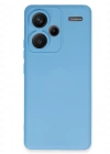 Newface Xiaomi Redmi Note 13 Pro Plus Kılıf Nano içi Kadife Silikon - Mavi