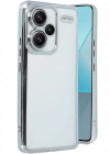Newface Xiaomi Redmi Note 13 Pro Plus Kılıf Razer Lensli Silikon - Gümüş