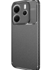 Newface Xiaomi Redmi Note 14 4G Kılıf Auto Focus Karbon Kapak - Siyah