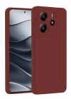 Newface Xiaomi Redmi Note 14 4G Kılıf First Silikon - Bordo