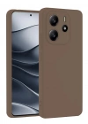 Newface Xiaomi Redmi Note 14 4G Kılıf First Silikon - Kahverengi