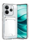 Newface Xiaomi Redmi Note 14 4G Kılıf Kart Şeffaf Silikon - Şeffaf