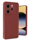 Newface Xiaomi Redmi Note 14 4G Kılıf Viera Silikon - Bordo