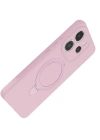 Newface Xiaomi Redmi Note 14 4G Regal Magsafe Standlı Kapak - Açık Pembe