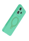 Newface Xiaomi Redmi Note 14 4G Regal Magsafe Standlı Kapak - Yeşil