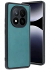 Newface Xiaomi Redmi Note 14 Pro 4G Kılıf Aras Deri Kapak - Açık Yeşil
