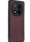 Newface Xiaomi Redmi Note 14 Pro 4G Kılıf Aras Deri Kapak - Bordo