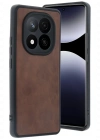 Newface Xiaomi Redmi Note 14 Pro 4G Kılıf Aras Deri Kapak - Taba