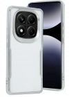 Newface Xiaomi Redmi Note 14 Pro 4G Kılıf Boyi Silikon Kapak - Gümüş