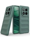 Newface Xiaomi Redmi Note 14 Pro 4G Kılıf Optimum Silikon - Koyu Yeşil