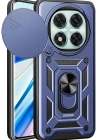 Newface Xiaomi Redmi Note 14 Pro 4G Kılıf Pars Lens Yüzüklü Silikon - Lacivert