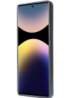 Newface Xiaomi Redmi Note 14 Pro 4G Kılıf Sara Kartvizitli Deri Kılıf - Siyah