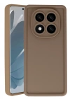 Newface Xiaomi Redmi Note 14 Pro 4G Kılıf Viera Silikon - Kahverengi